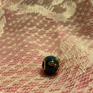 Pandora Shimmering Ocean Waves and Fish Charm